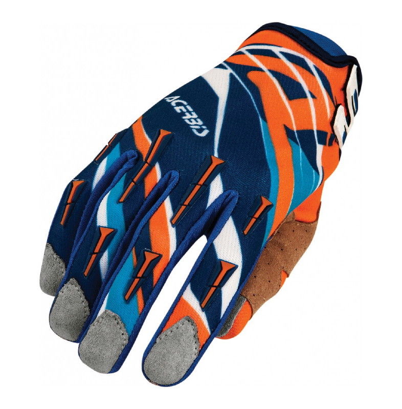 mx x2 gloves orange/blu
